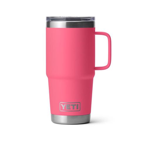 YETI Rambler 20 oz Travel Mug, Tropical Pink