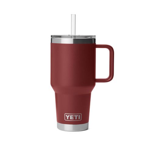 YETI Rambler 35 oz Straw Mug, Stag Red