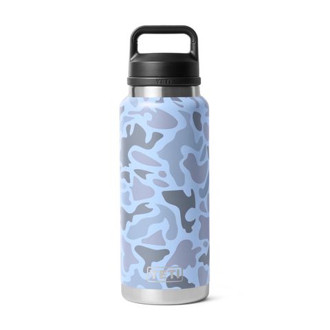 YETI Rambler 36 oz Bottle with Chug Cap, Blue Camo