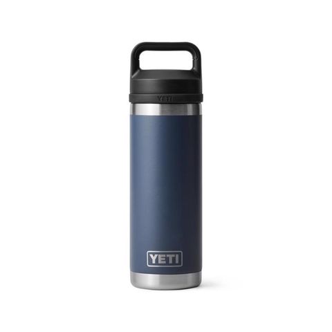 YETI Rambler 18 oz Bottle with Chug Cap, Navy