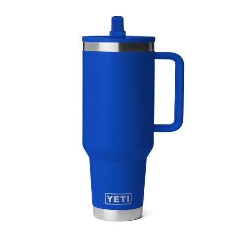 YETI Rambler 40 oz Travel Mug with Straw Lid, Royal Blue