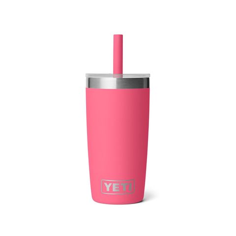YETI Rambler Jr. 10 oz Kids Cup with Straw, Tropical Pink