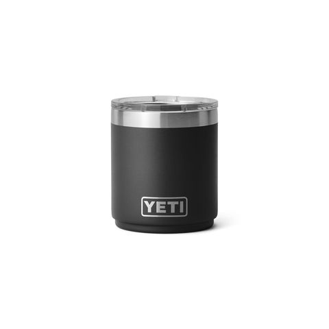 YETI Rambler Ceramic-Lined 10 oz Lowball Tumbler with MagSlider Lid, Black