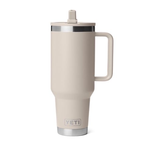 YETI Rambler 40 oz Travel Mug with Straw Lid, Cape Taupe